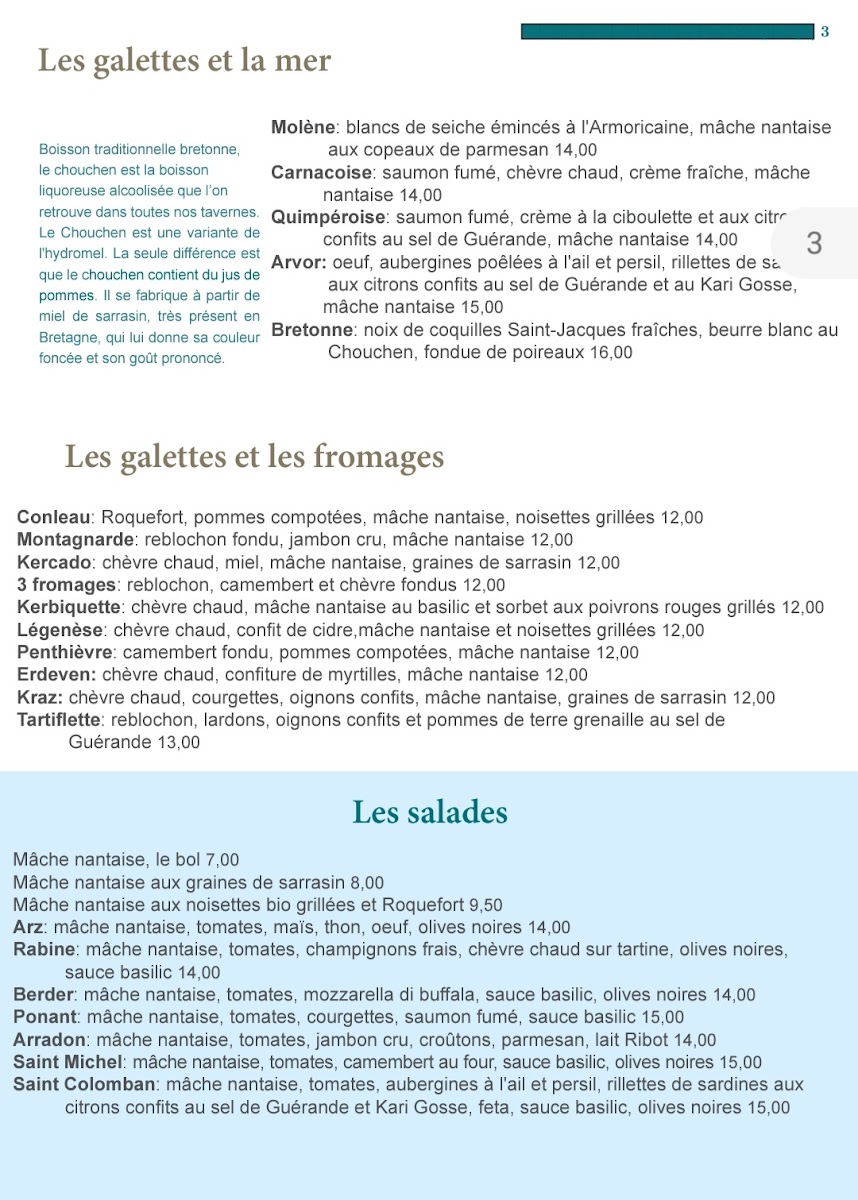Crêperie La Ribote Photo Menu 9