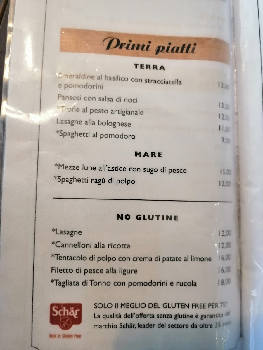 Gusto a bordo Photo Menu 1