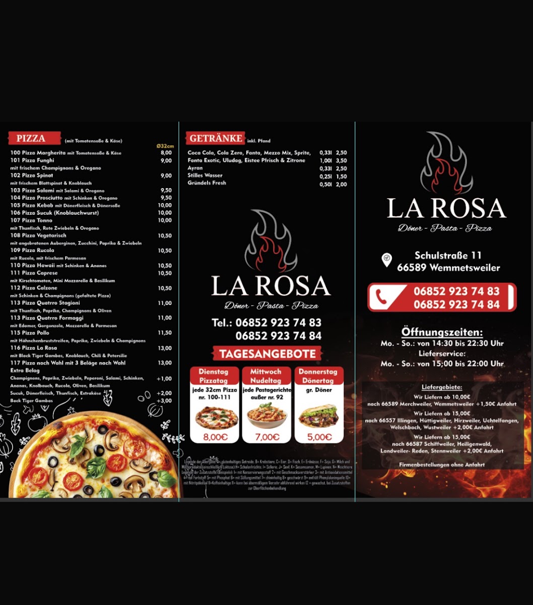 La Rosa Wemmetsweiler Photo Menu 2