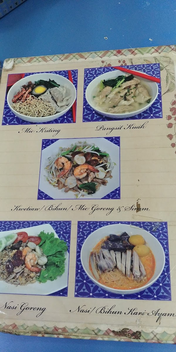 Bakmie Tien Sim TPI Photo Menu 2