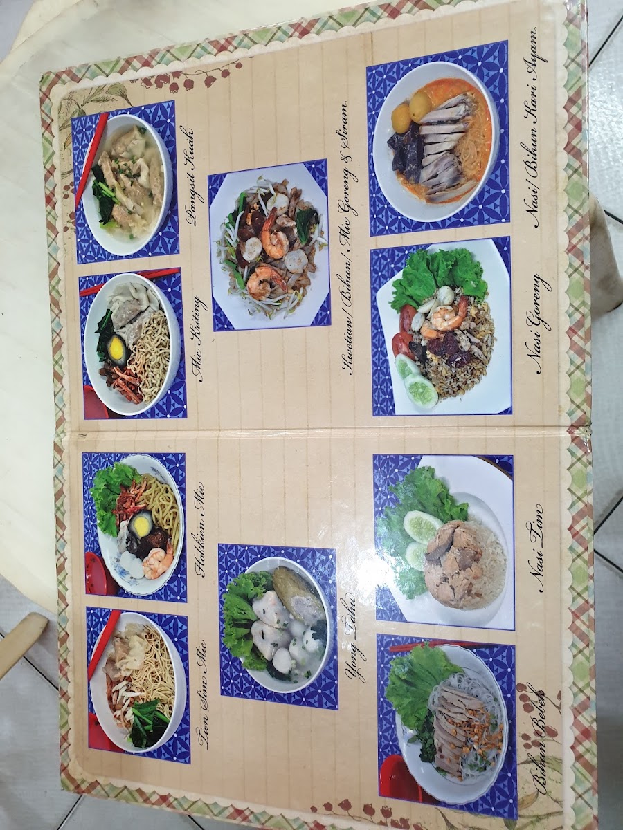 Bakmie Tien Sim TPI Photo Menu 4