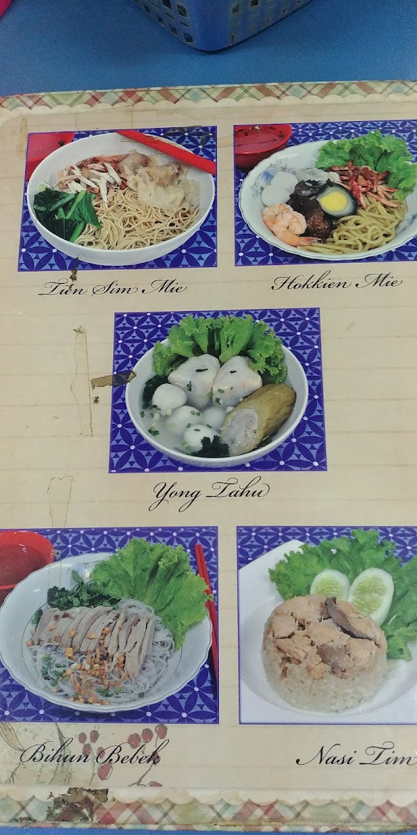 Bakmie Tien Sim TPI Photo Menu 5
