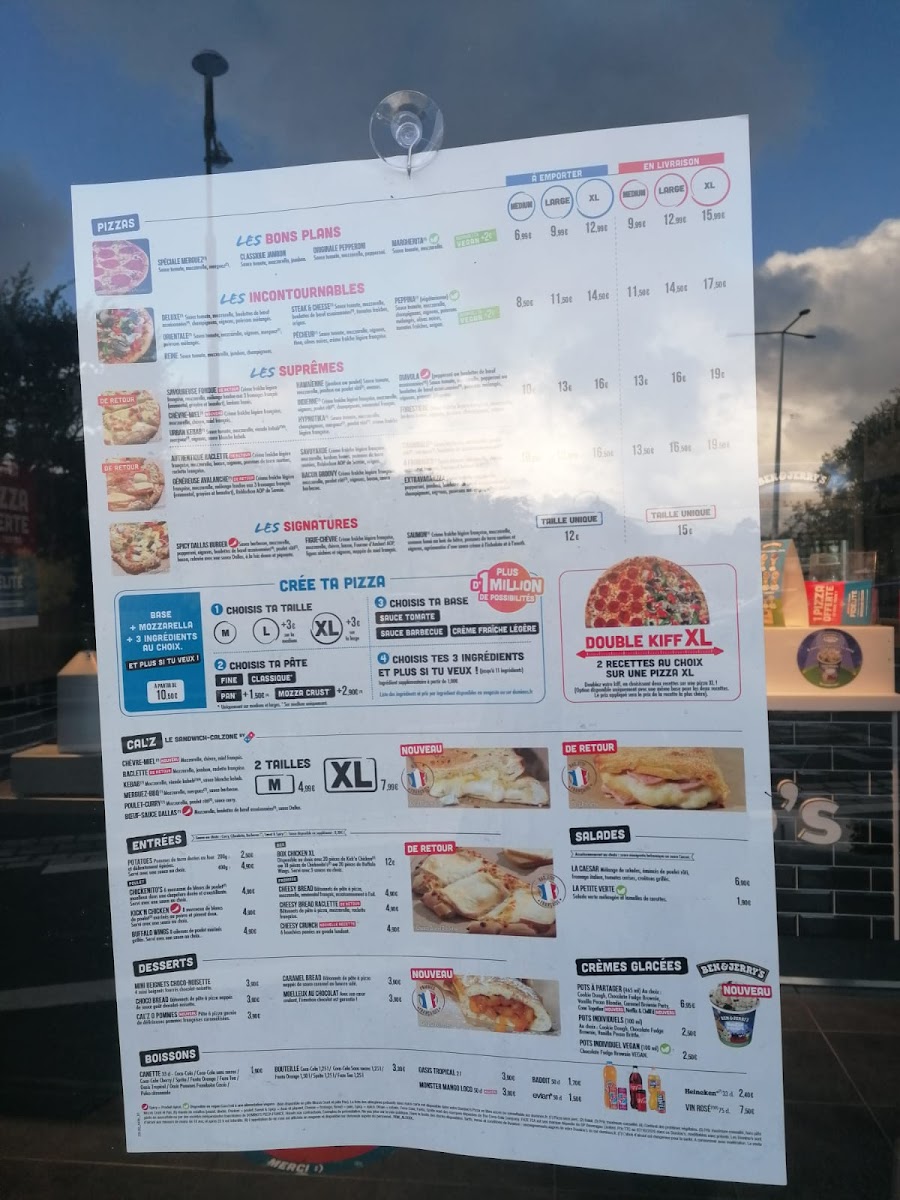 Domino's Pizza Quimper - Kerfeunten Photo Menu 1