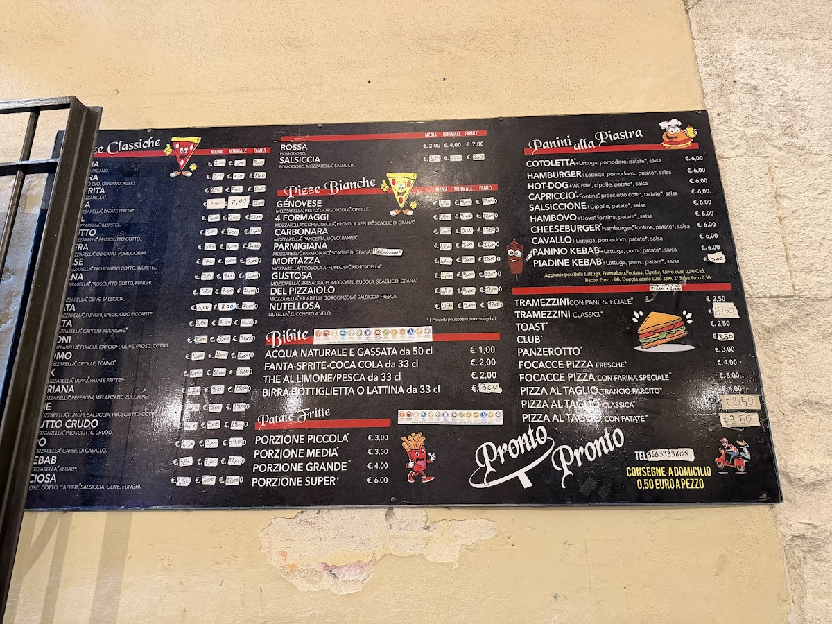 Pronto Pronto Photo Menu 1