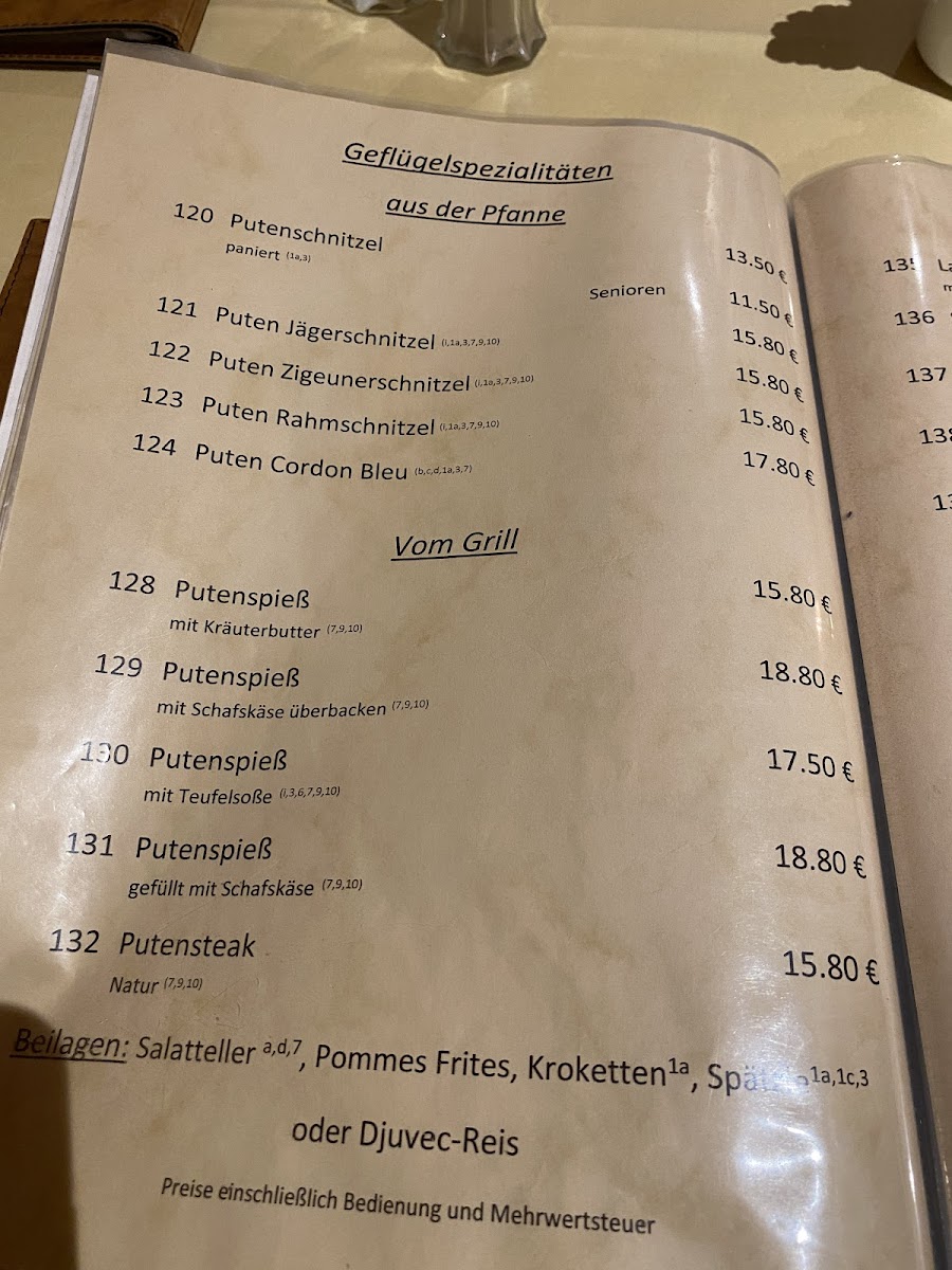 Zum Sängerheim Photo Menu 2