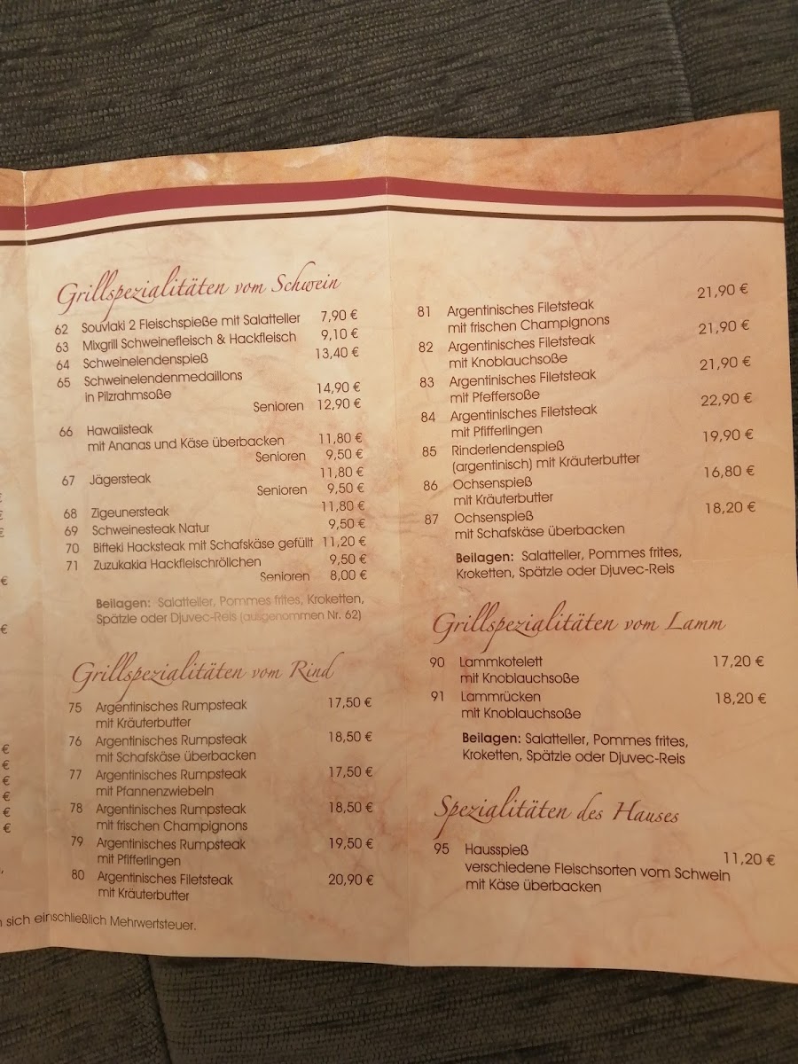 Zum Sängerheim Photo Menu 3