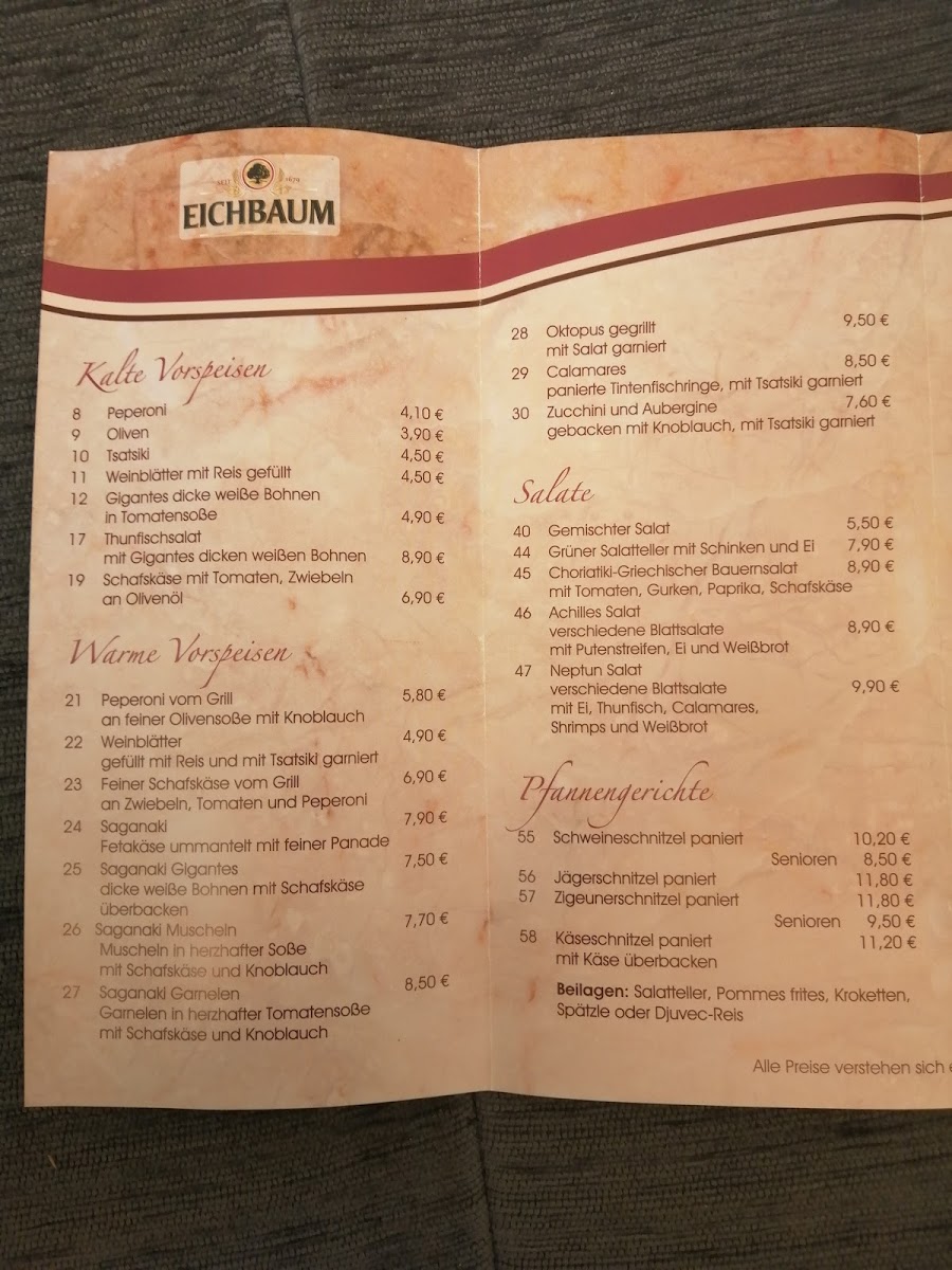 Zum Sängerheim Photo Menu 9