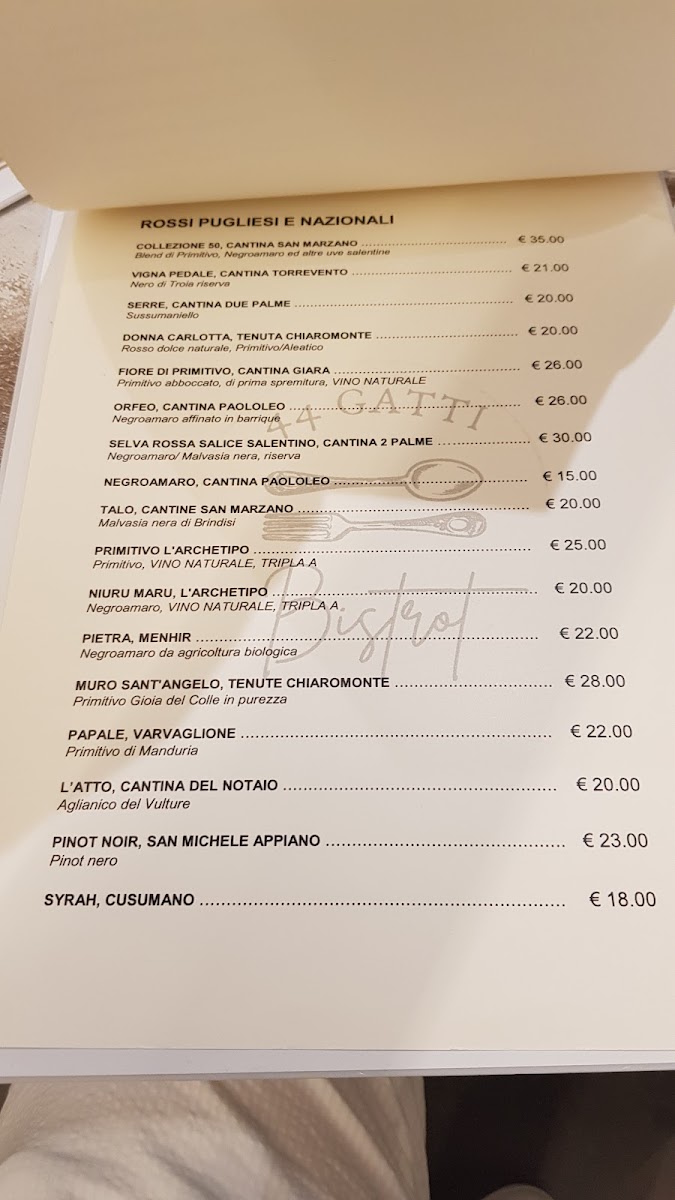44 Gatti Bistrot Photo Menu 1
