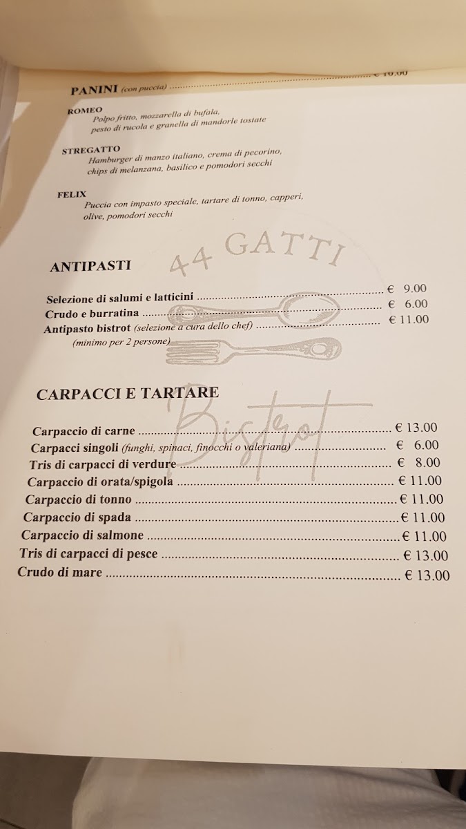 44 Gatti Bistrot Photo Menu 4