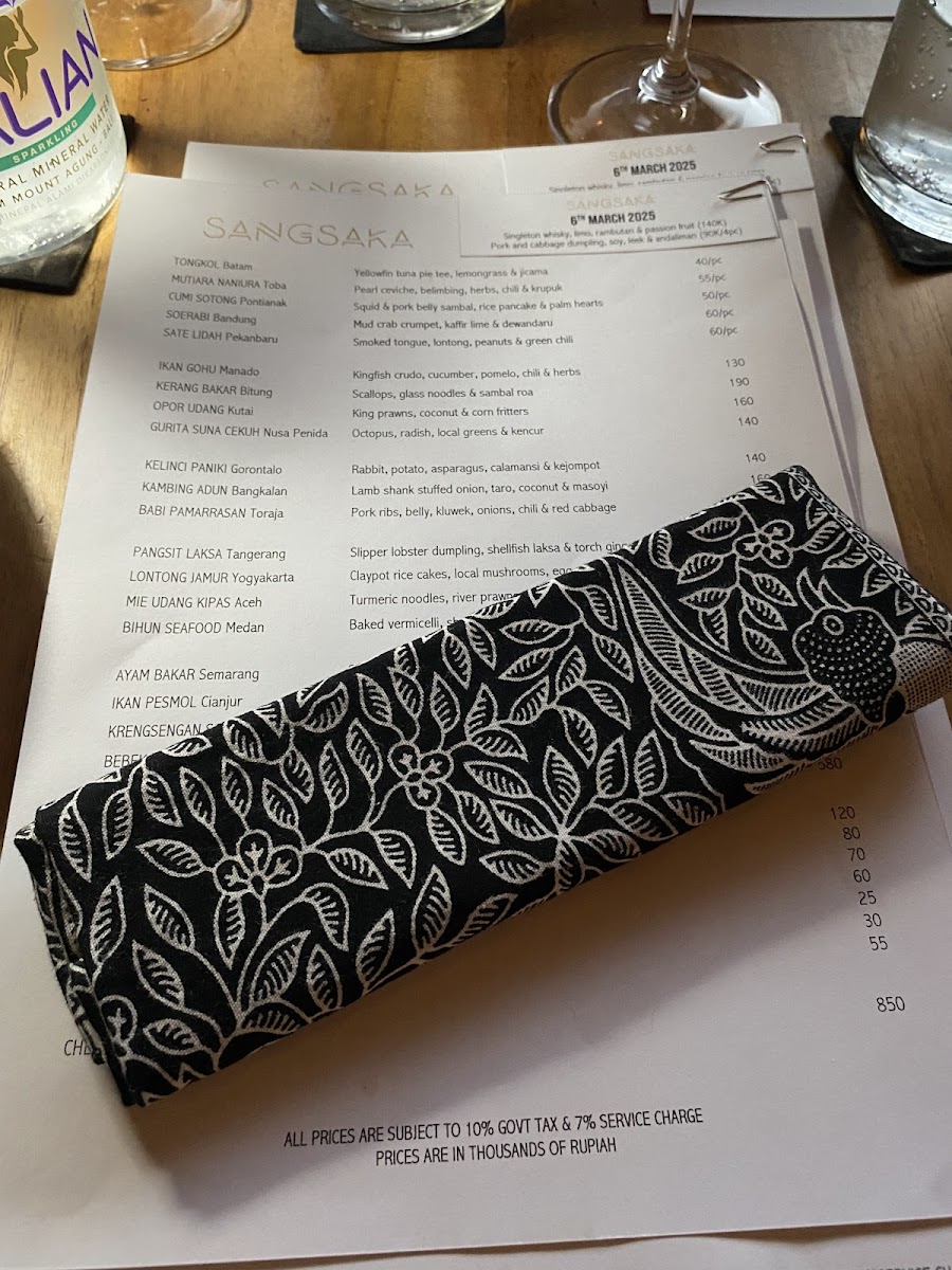 Sangsaka Restaurant Photo Menu 9
