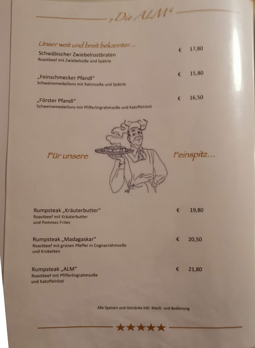 Naturfreundehaus, Restaurant 'Die Alm' Photo Menu 4