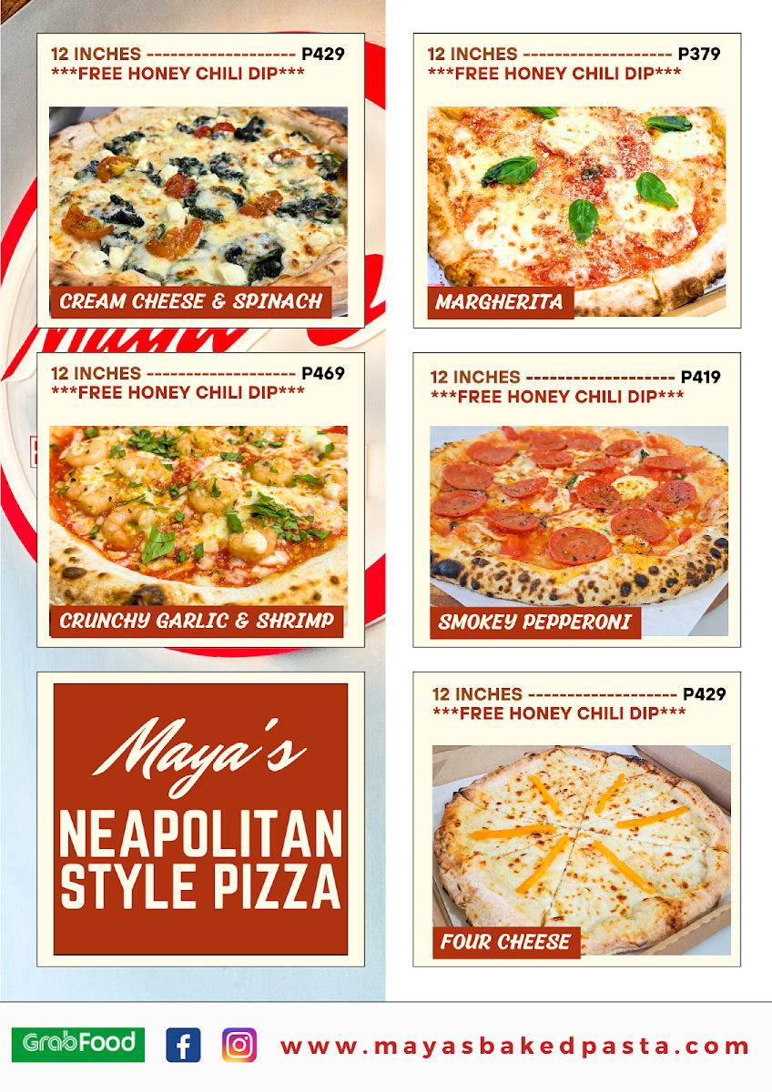 Maya's Baked Pasta Photo Menu 1