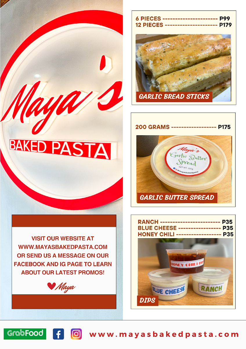 Maya's Baked Pasta Photo Menu 5
