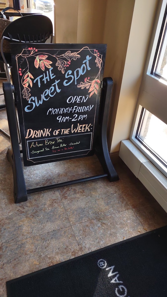 The Sweet Spot Photo Menu 2