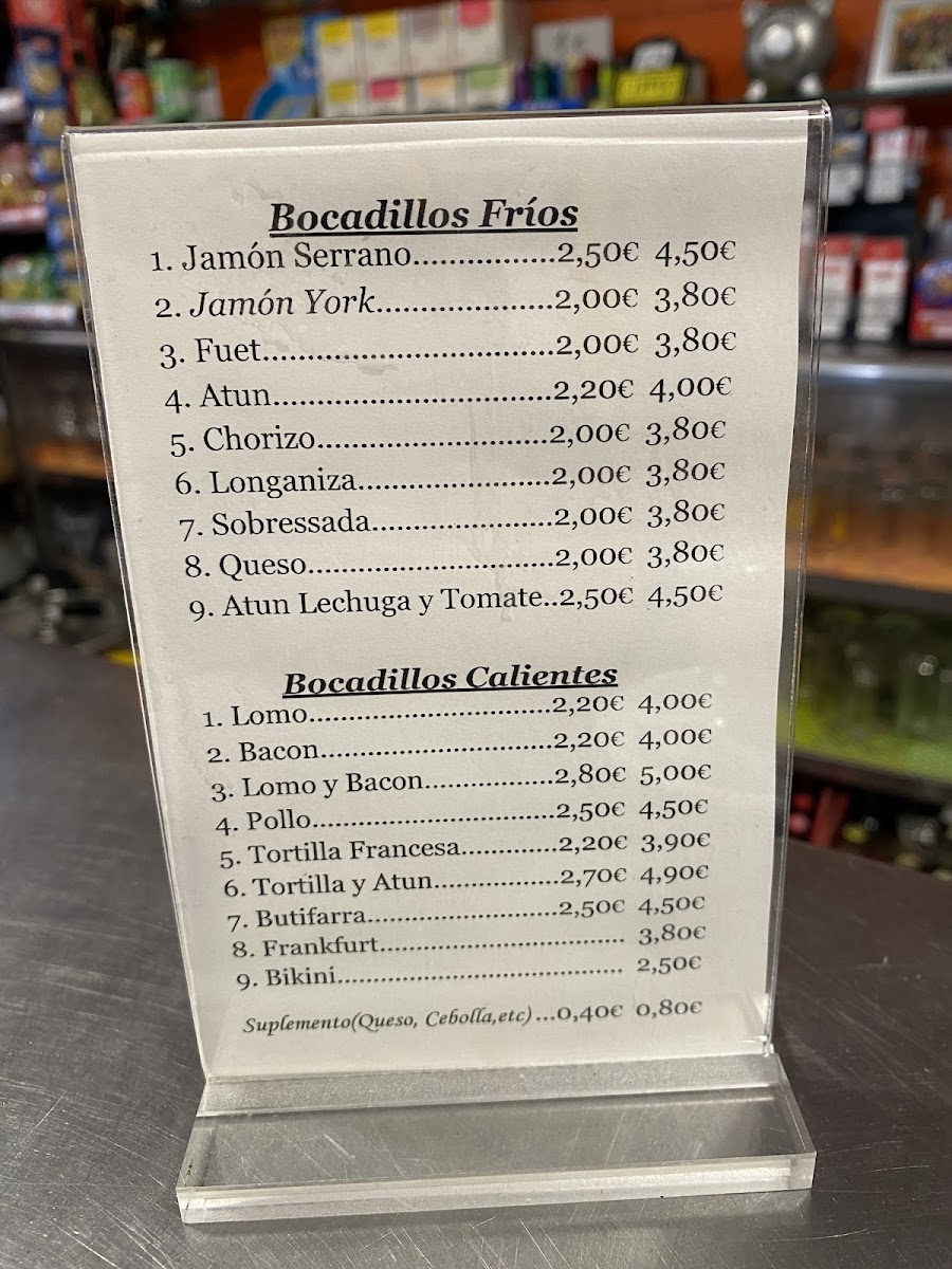 Bar Cafeteria La Rambla Photo Menu 1