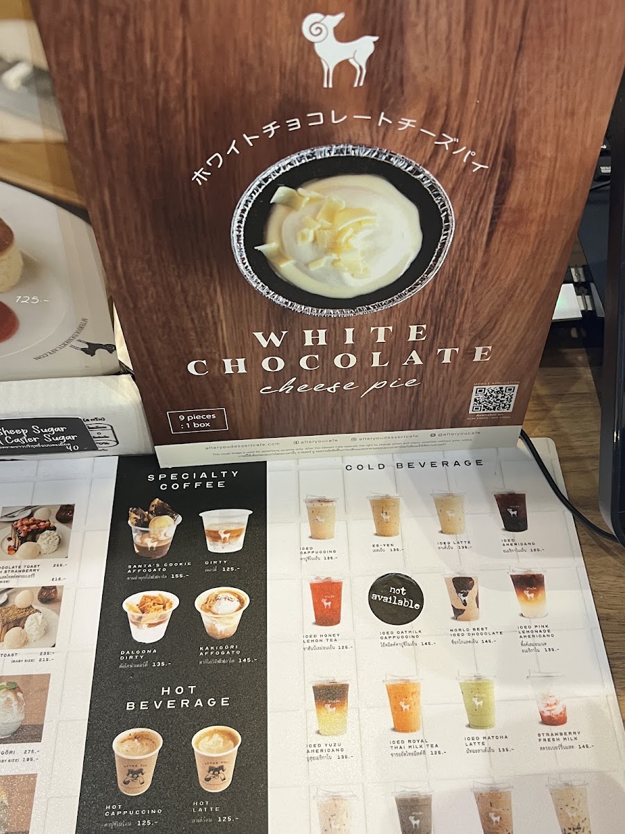 After You Dessert Café Photo Menu 2