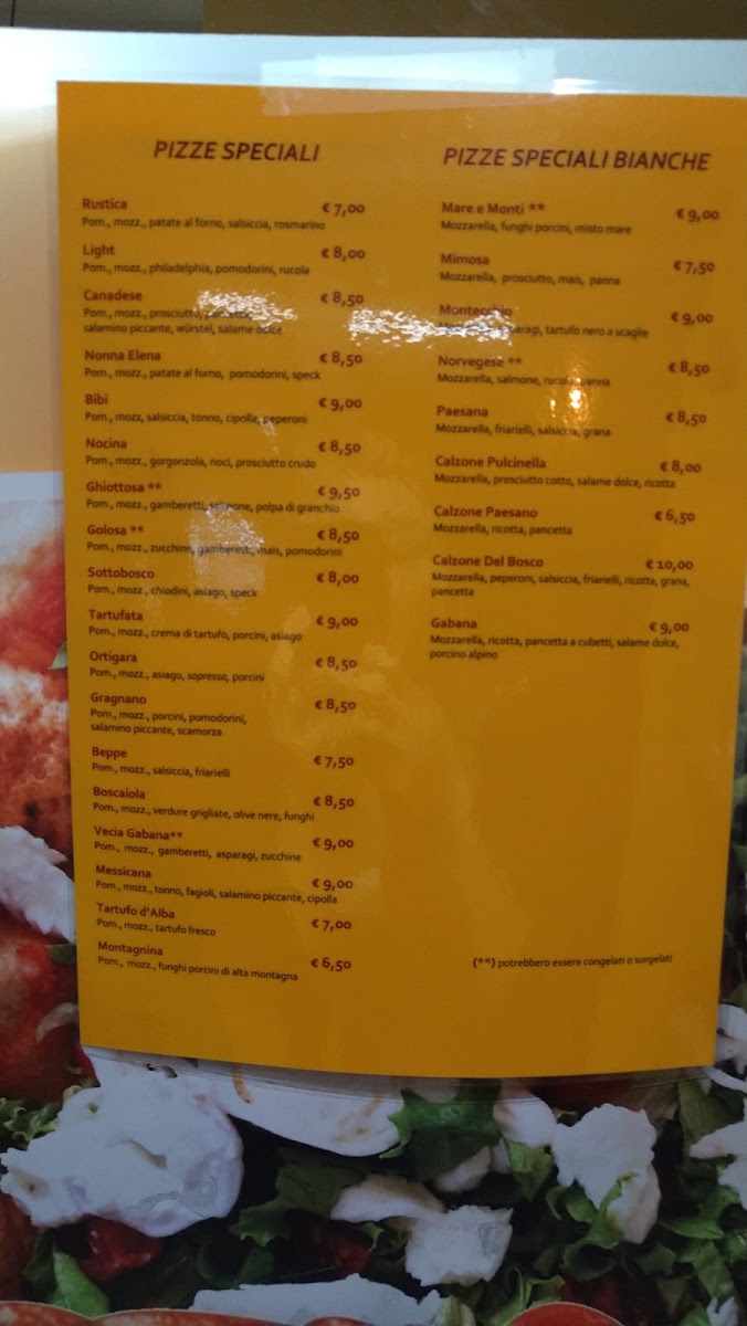 Pizzeria Da Beppe Brendola Photo Menu 5