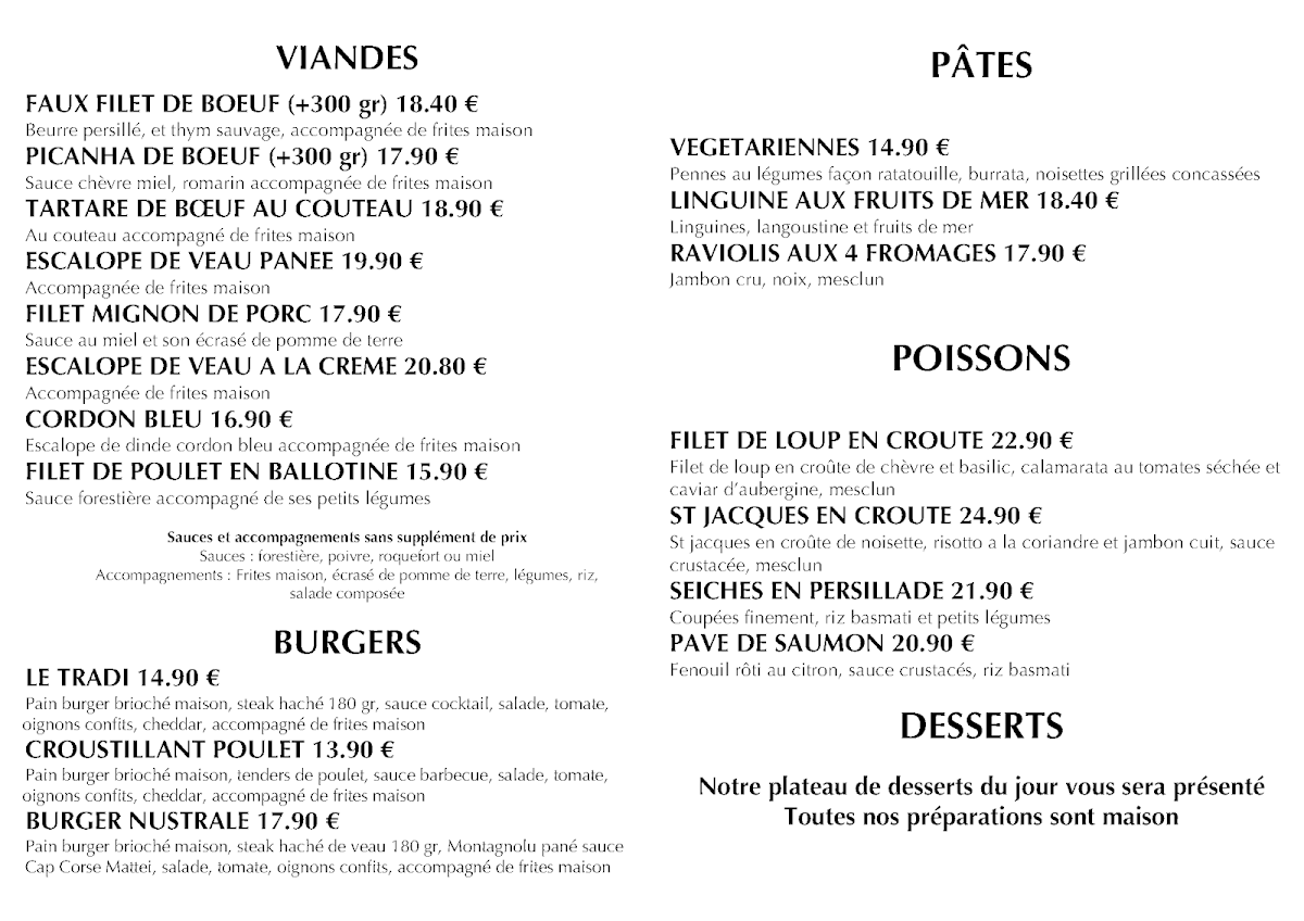 Brasserie le 1928 Photo Menu 2