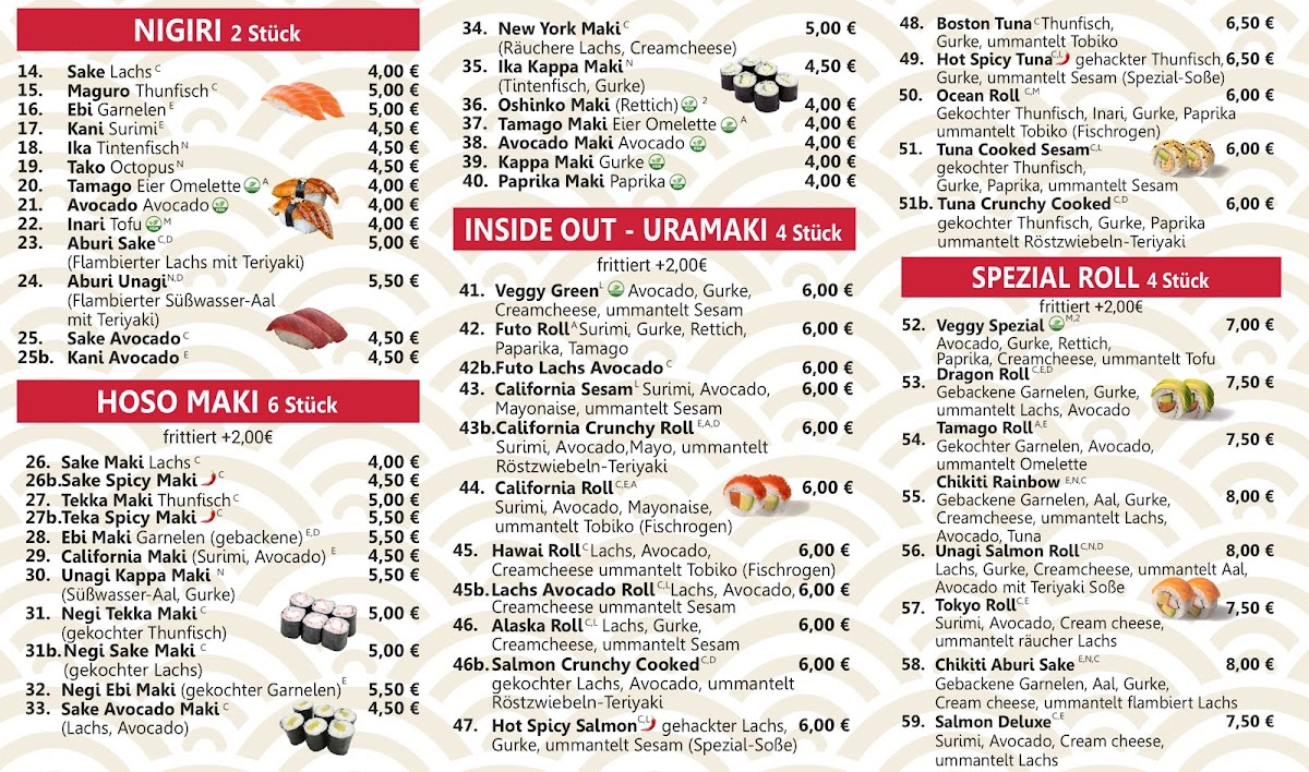 Chikiti Sushi & Asian Food Photo Menu 4