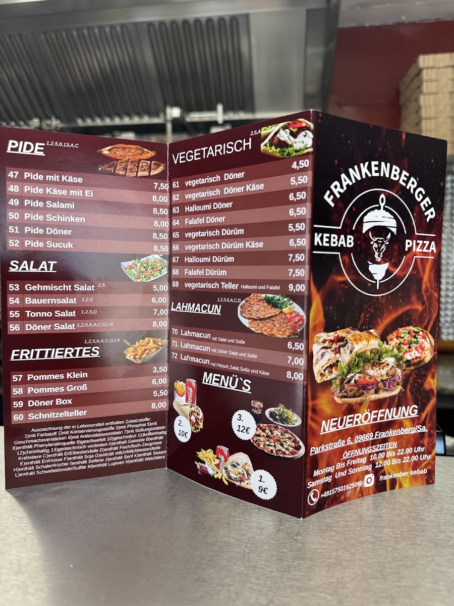Frankenberger Kebab Pizza Photo Menu 1