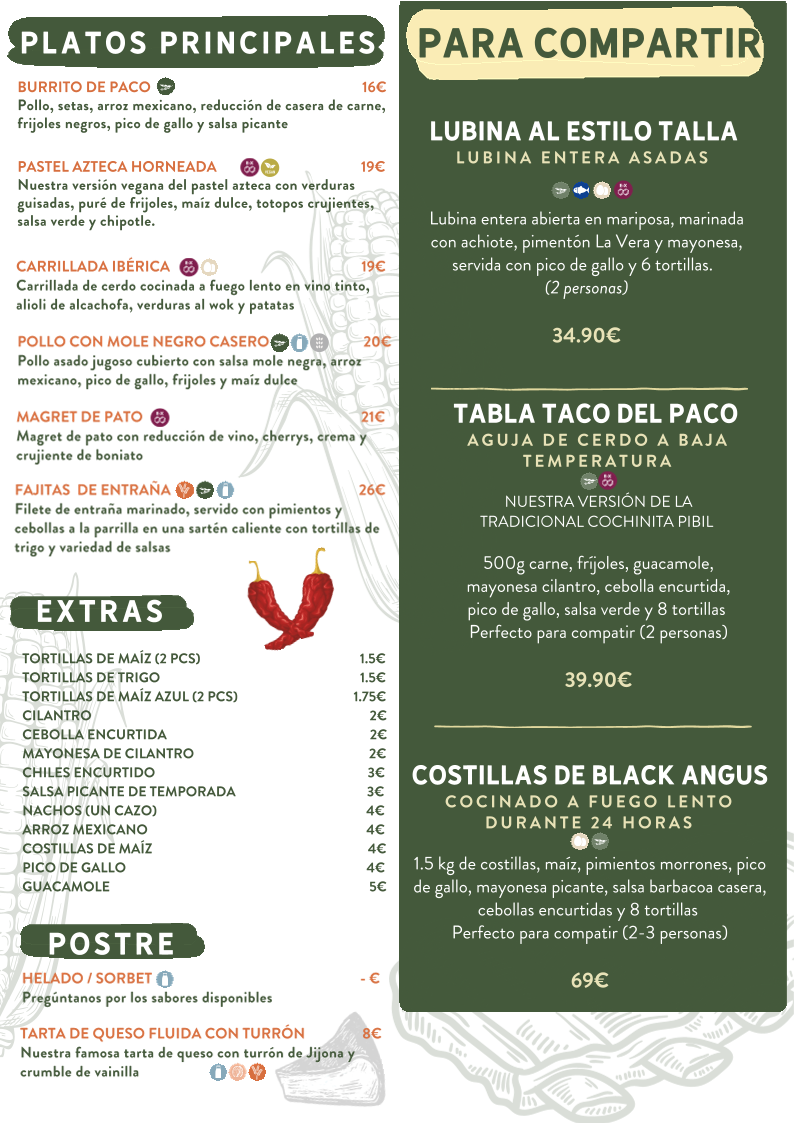 Taco del Paco l Restaurante en Calpe Photo Menu 5