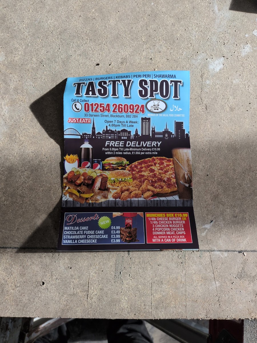 Tasty Spot Photo Menu 1