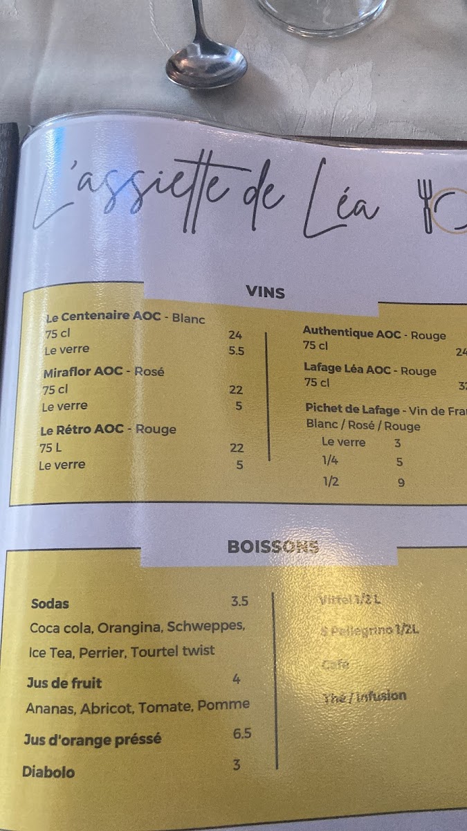 L ASSIETTE DE LEA Photo Menu 2