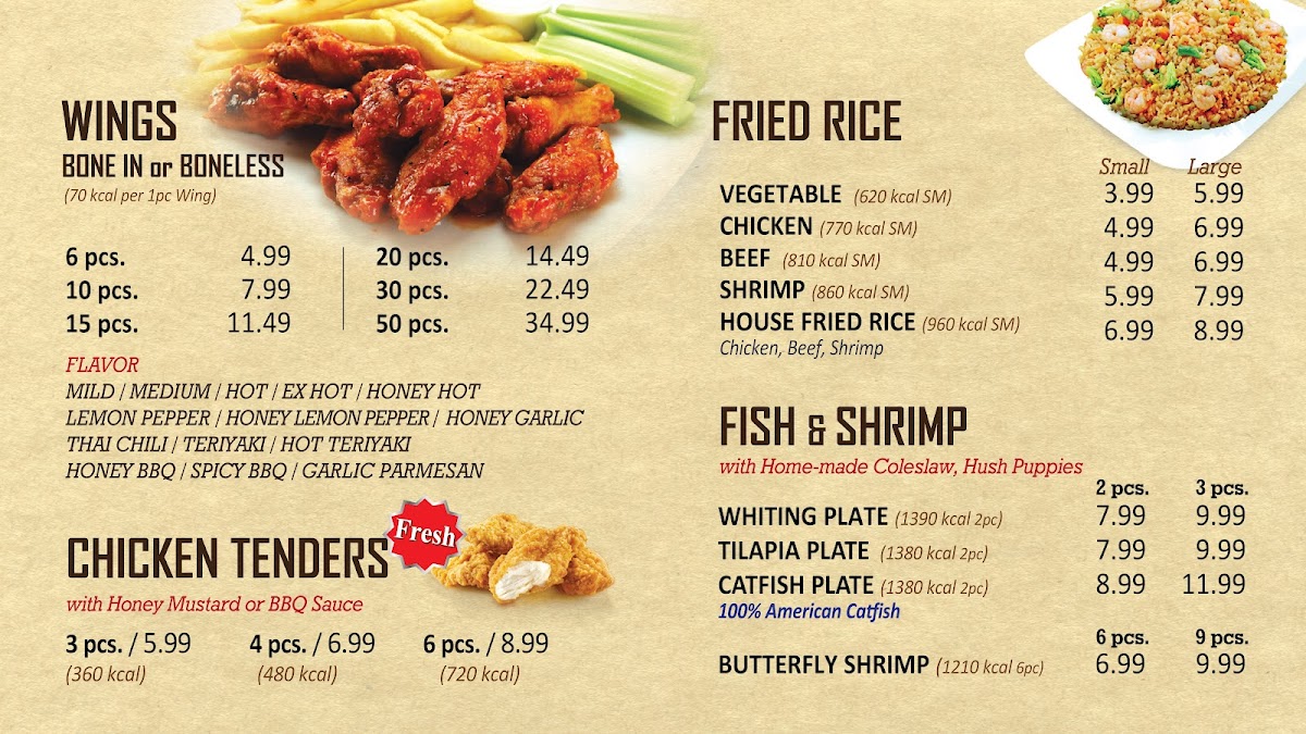 WNB Factory - Wings & Burger Photo Menu 1