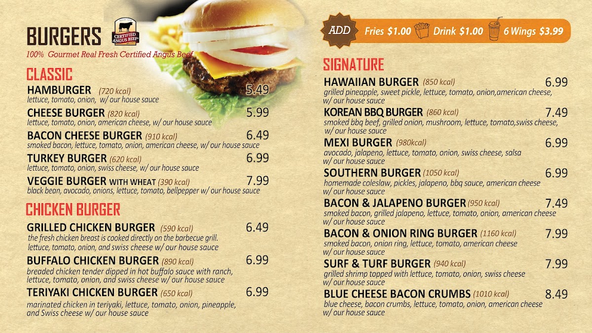 WNB Factory - Wings & Burger Photo Menu 2