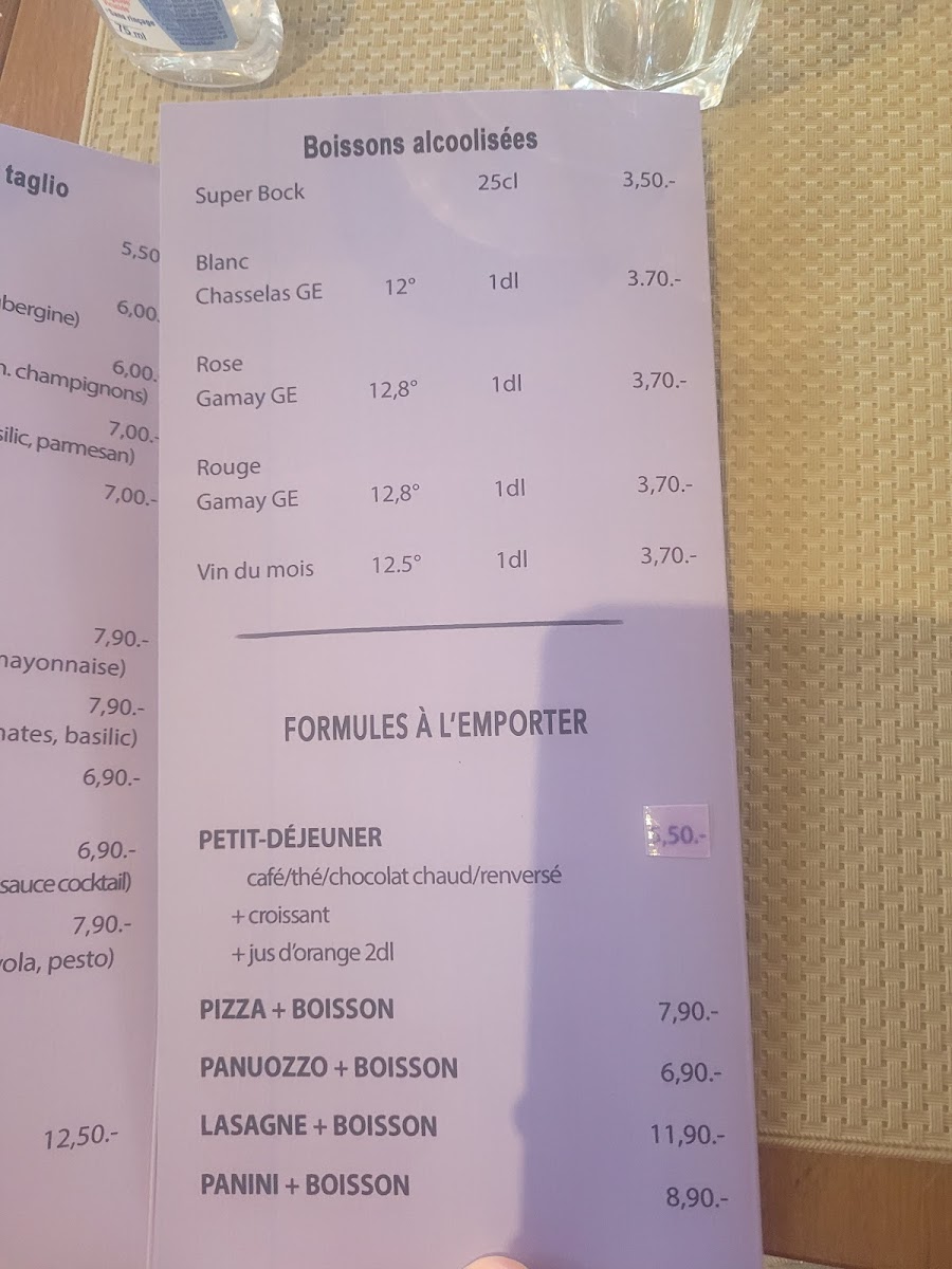 Momento Italian Food Photo Menu 2
