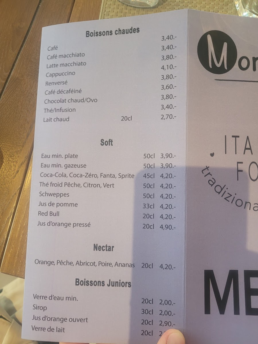 Momento Italian Food Photo Menu 3