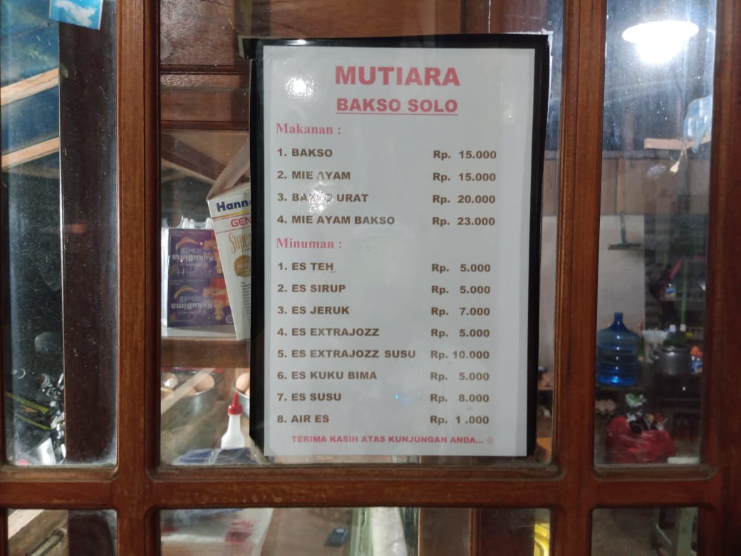 Mutiara Bakso Solo Photo Menu 1