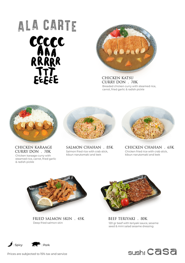 Sushi Casa Photo Menu 1
