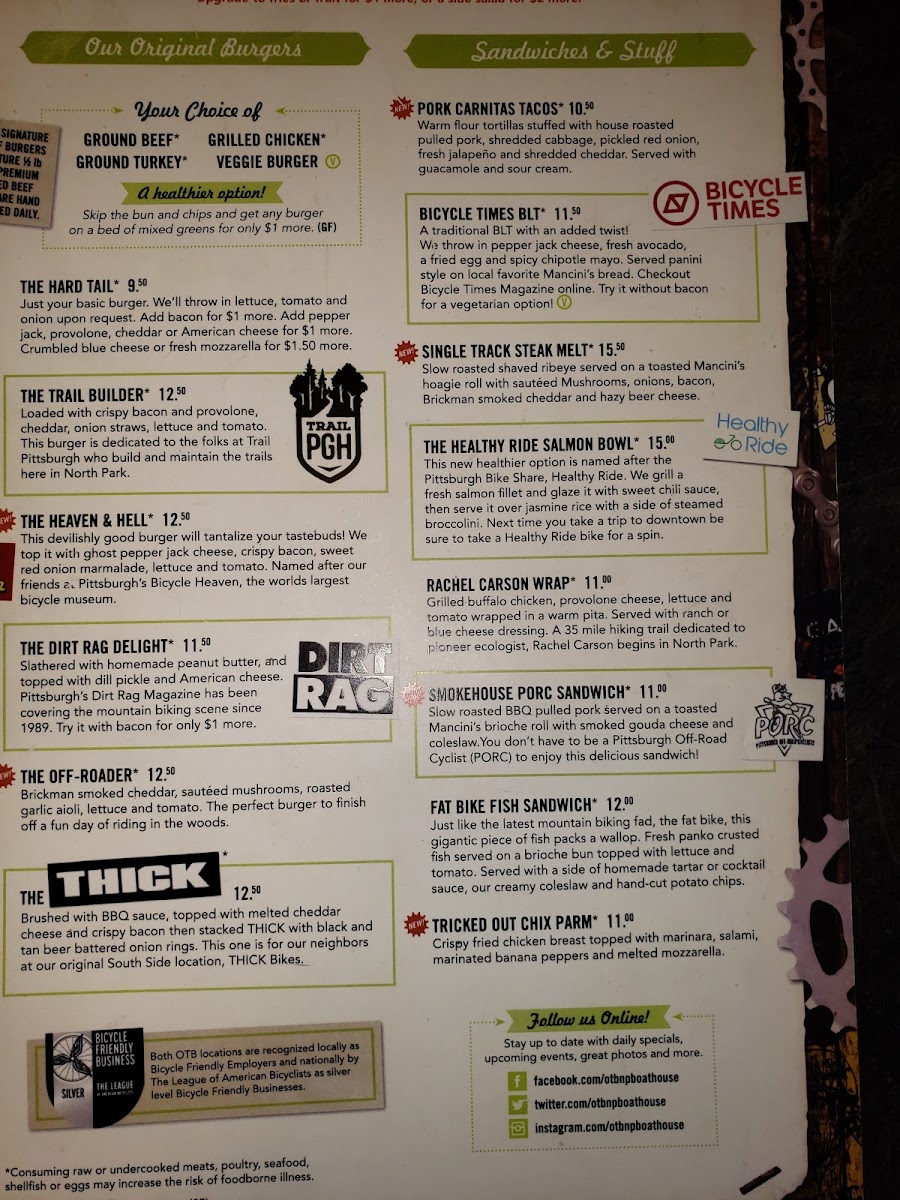 OTB at the North Park Boathouse Photo Menu 9