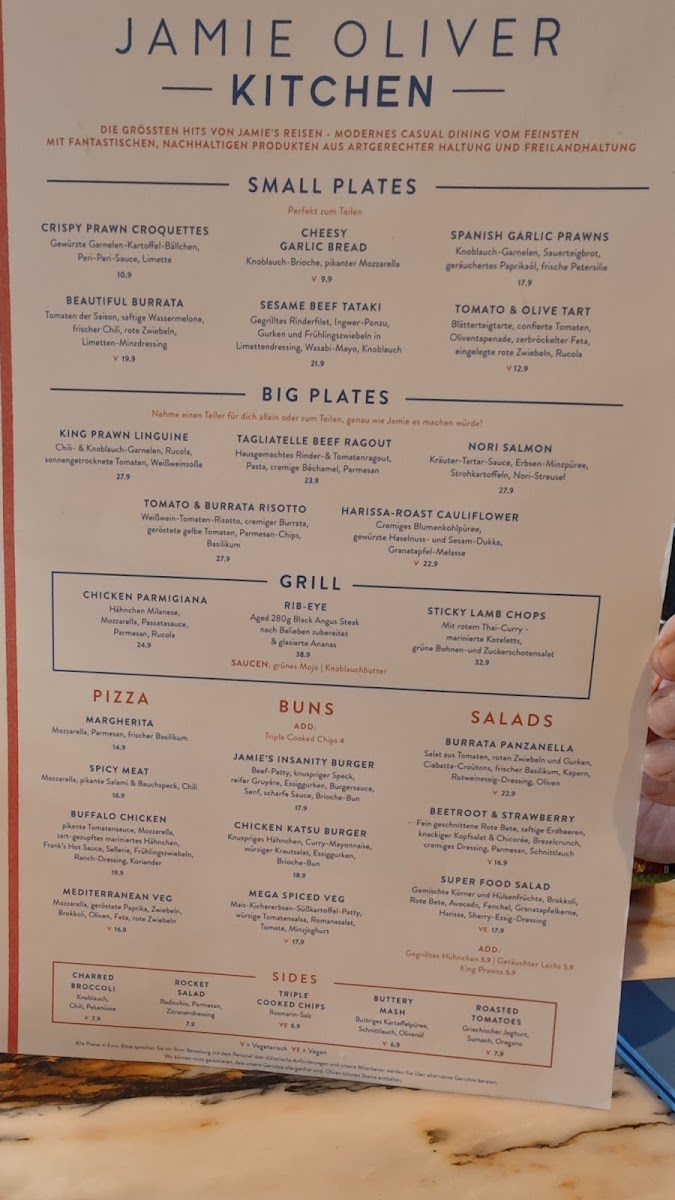Jamie Oliver Kitchen Berlin Photo Menu 3