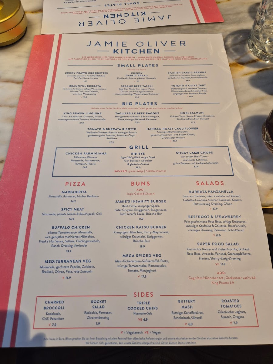 Jamie Oliver Kitchen Berlin Photo Menu 7
