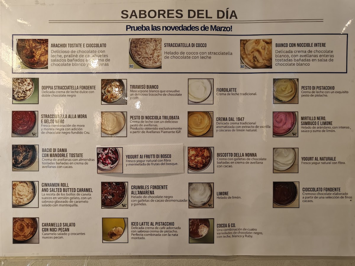 Gelateria La Romana Photo Menu 2