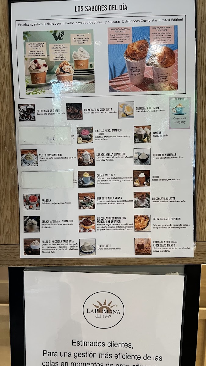 Gelateria La Romana Photo Menu 7
