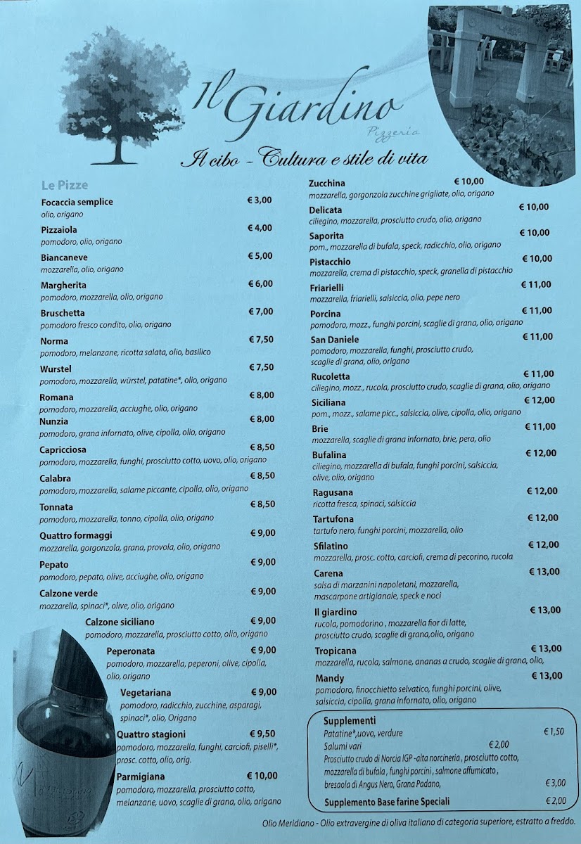 Il Giardino Pizzeria a Nicolosi Photo Menu 2