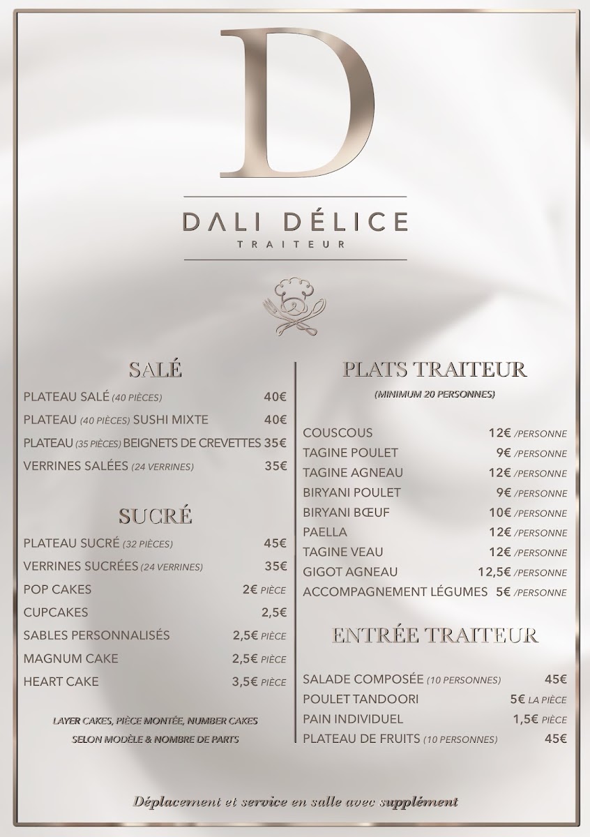 Dali delice Photo Menu 2