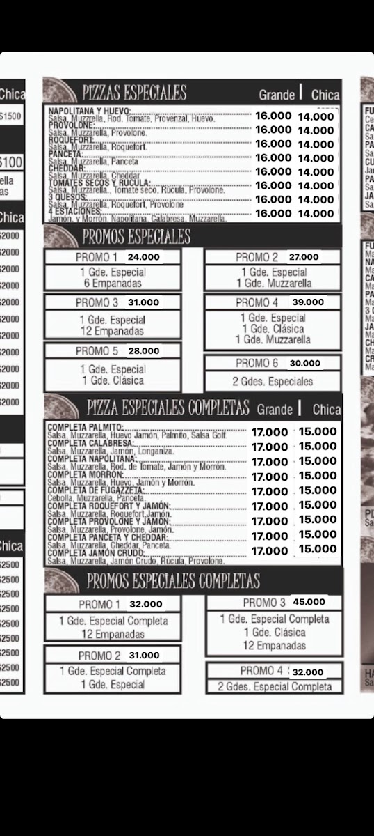 Pizza Cabre's Photo Menu 4