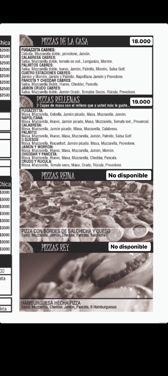 Pizza Cabre's Photo Menu 5