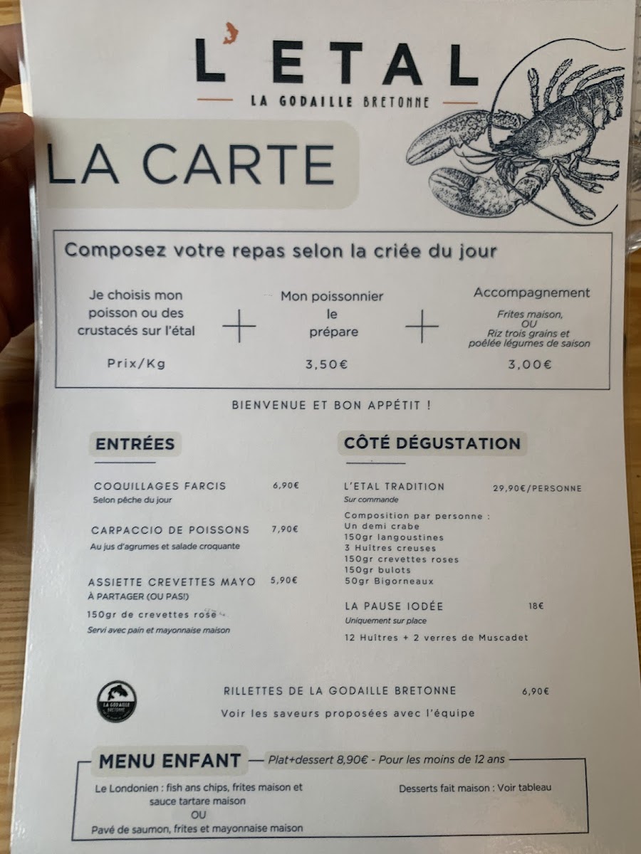 L'ETAL Photo Menu 2