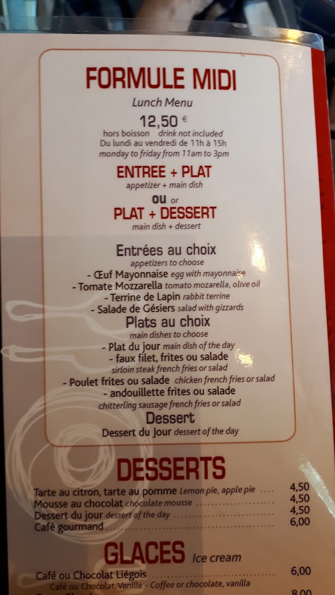 La Vielleuse Photo Menu 3
