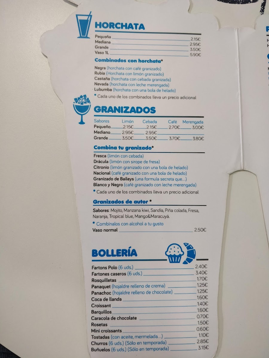 Orxateria Panach Photo Menu 10