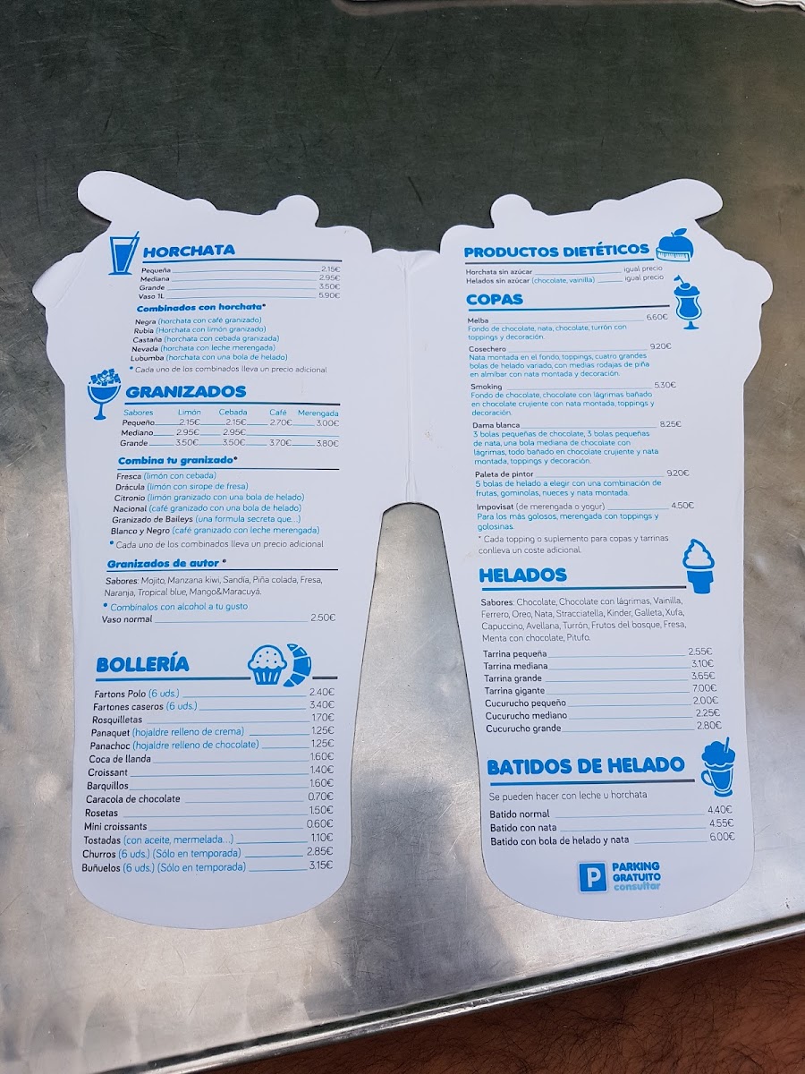 Orxateria Panach Photo Menu 8