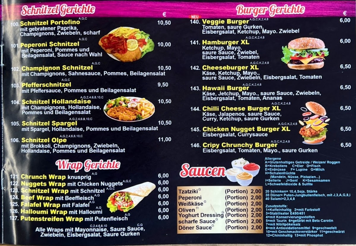 Maya's Grill Olpe Photo Menu 2