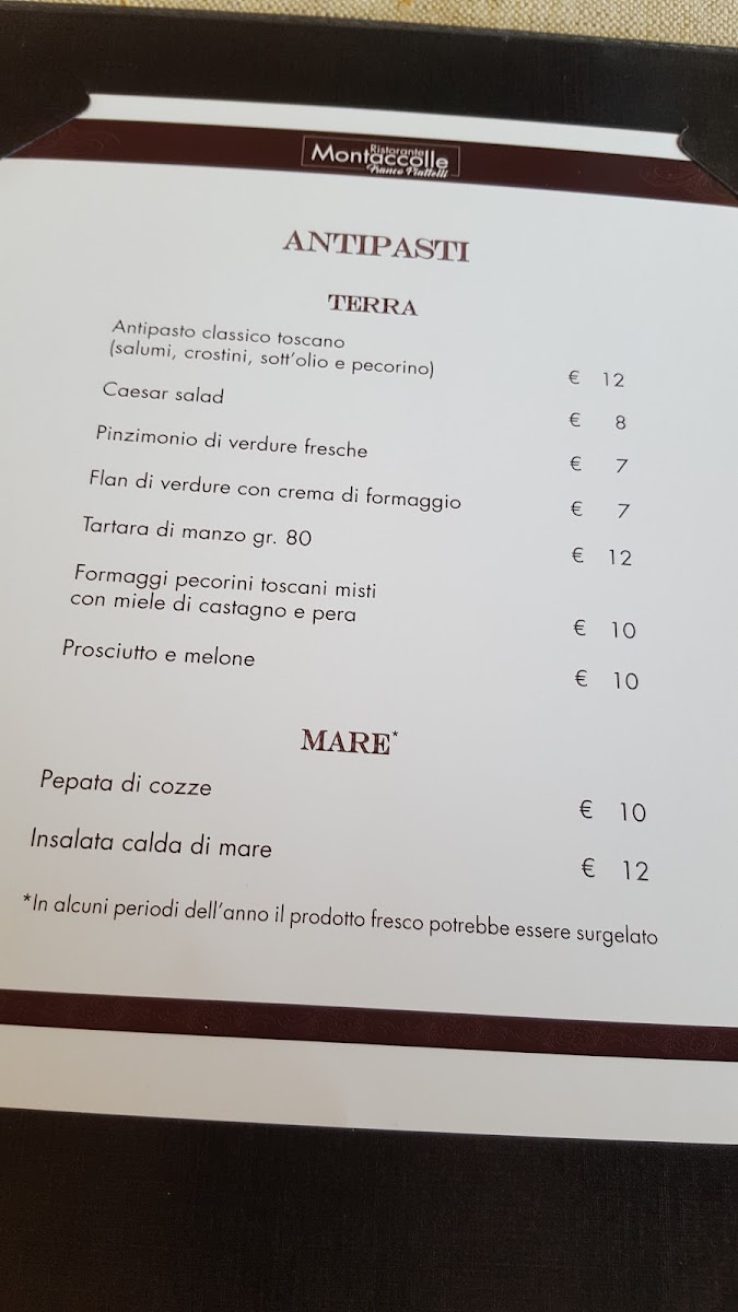 Ristorante Montaccolle Photo Menu 8