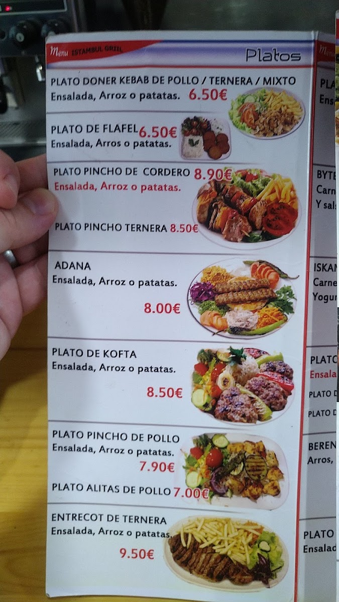 Istanbul grill Photo Menu 2