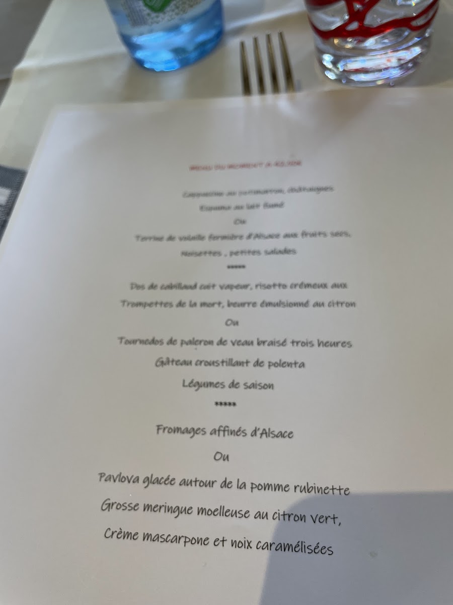 Au Relais des Ménétriers Photo Menu 2